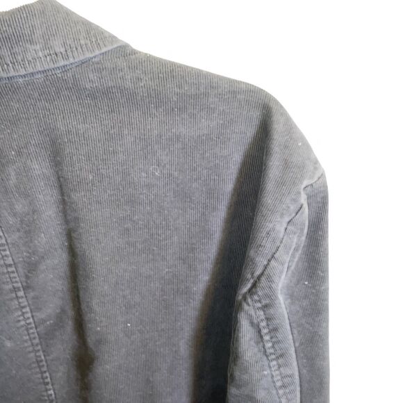 Calvin Klein Jeans Corduroy Jacket Women’s Size XL Black Long Sleeve Button Up - Picture 10 of 12